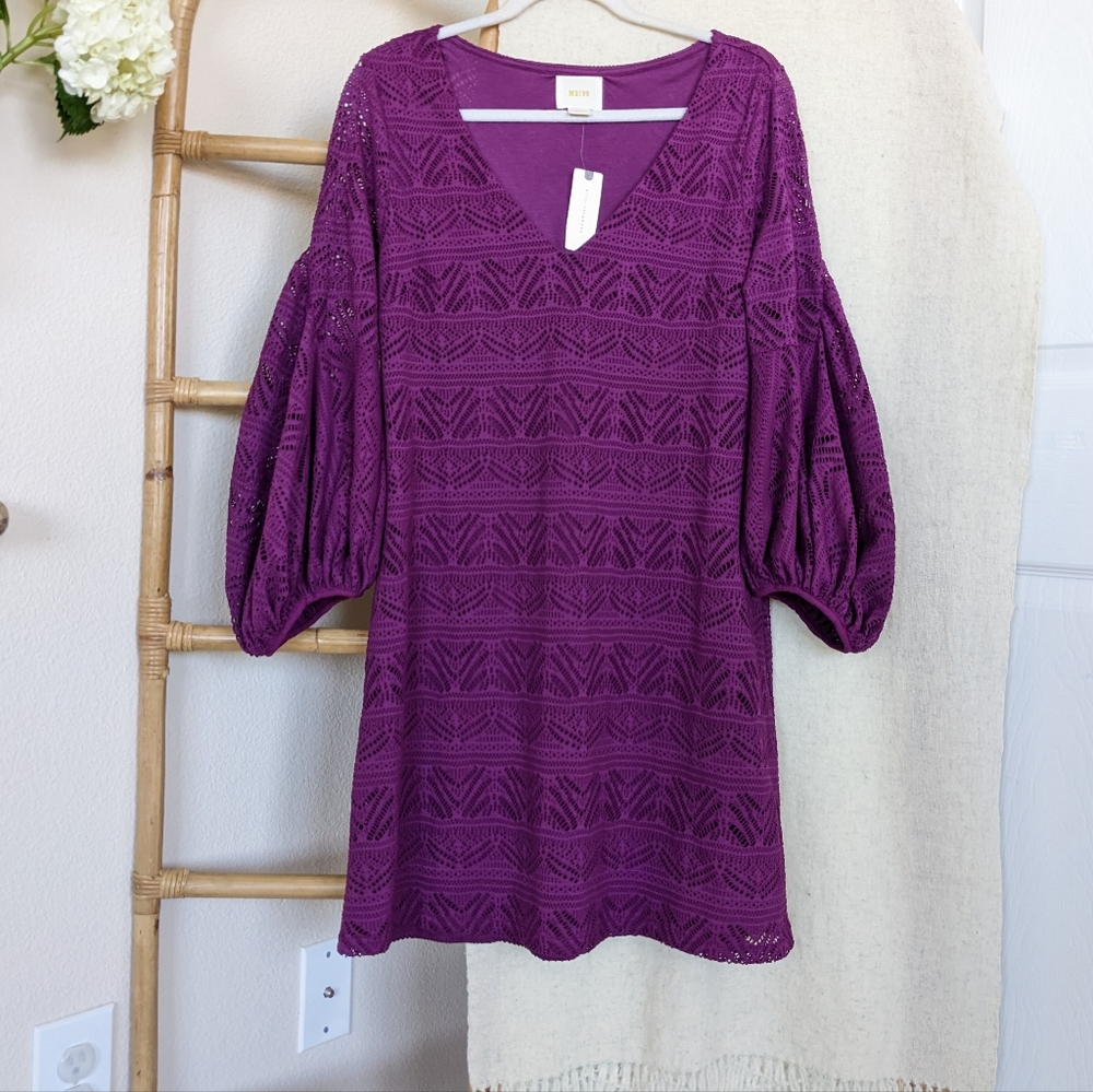 NWT Maeve Laila Mesh Dress - Picture 2 of 9
